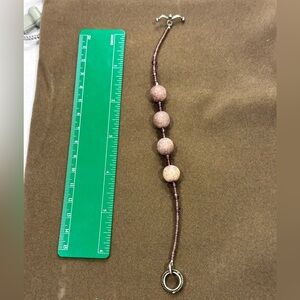 Purple beaded bracelet